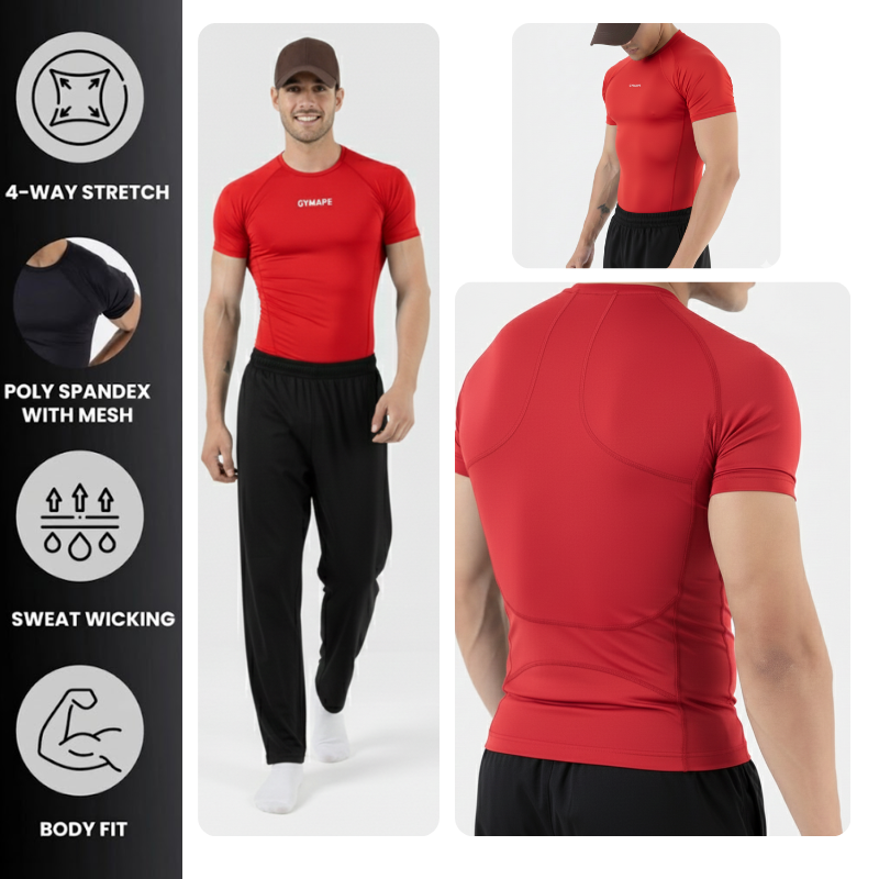 Gymape Men compression T-shirt