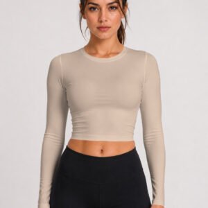 GymApe Women Beige Compression
