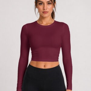 GymApe Women Maroon Compression