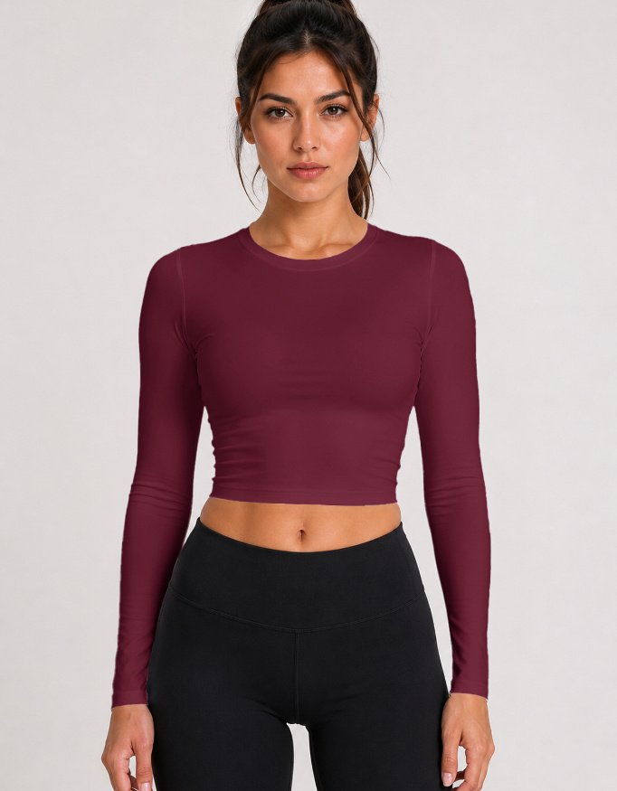 GymApe Women Maroon Compression