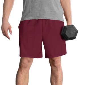 GymApe Maroon Unisex Sports Shorts