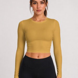 GymApe Women Yellow Compression