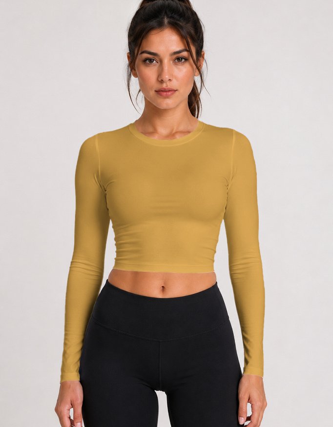 GymApe Women Yellow Compression