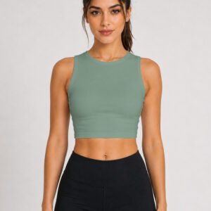 GymApe C Green Sports Crop Top