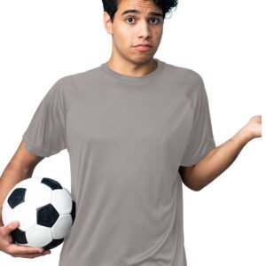 GymApe Men Grey Sports T-Shirt
